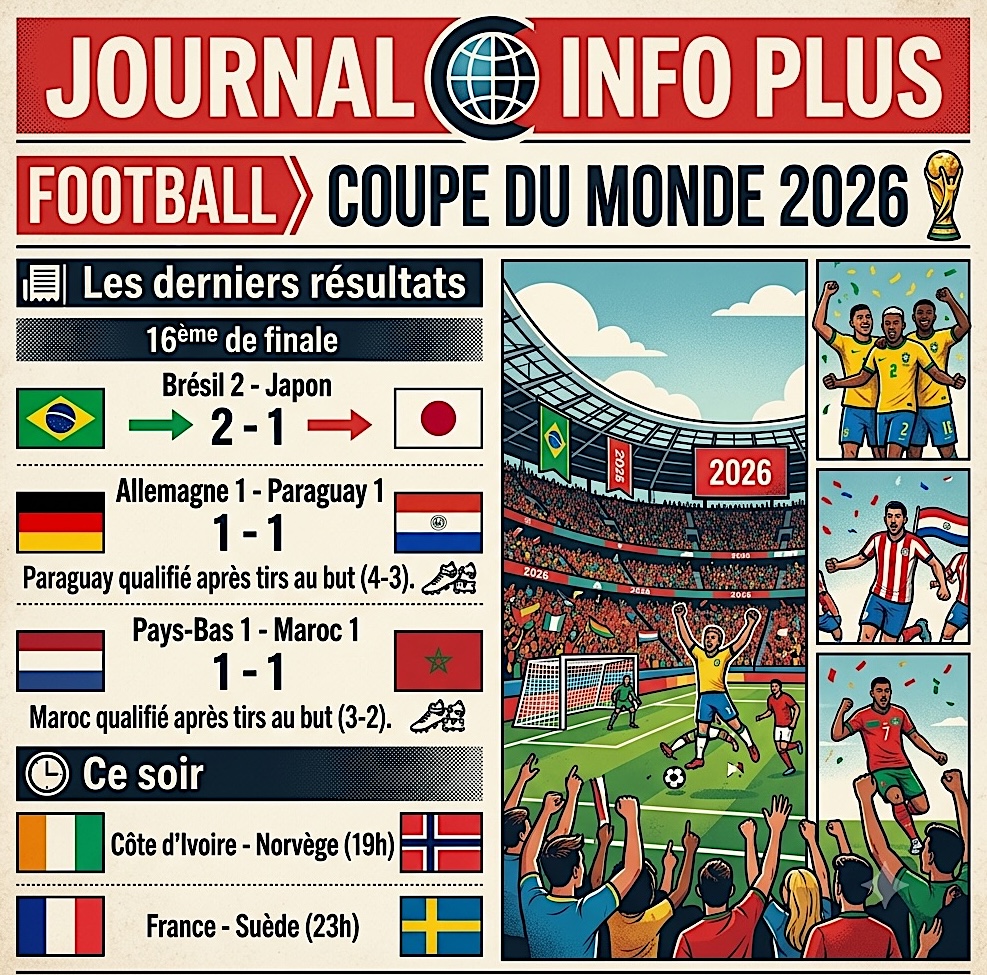 Foot - Coupe du Monde: les derniers résultats !