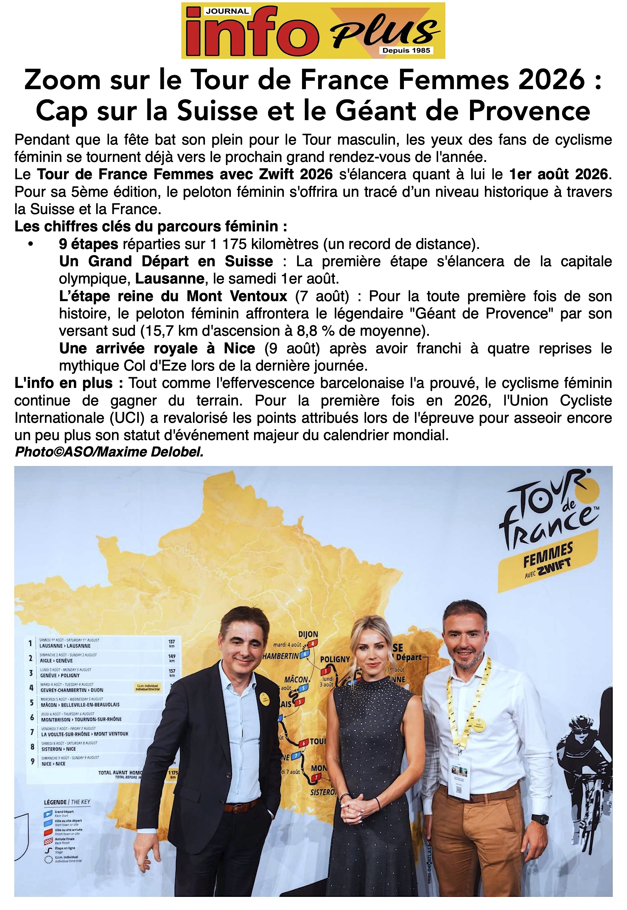 Cyclisme: zoom sur le Tour de France femmes 2026 !