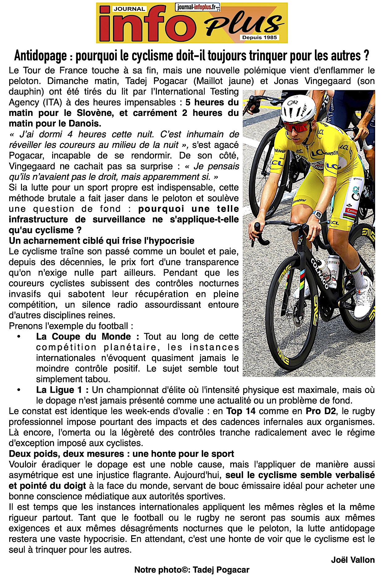 Antidopage: le cyclisme traine son passé comme un boulet !