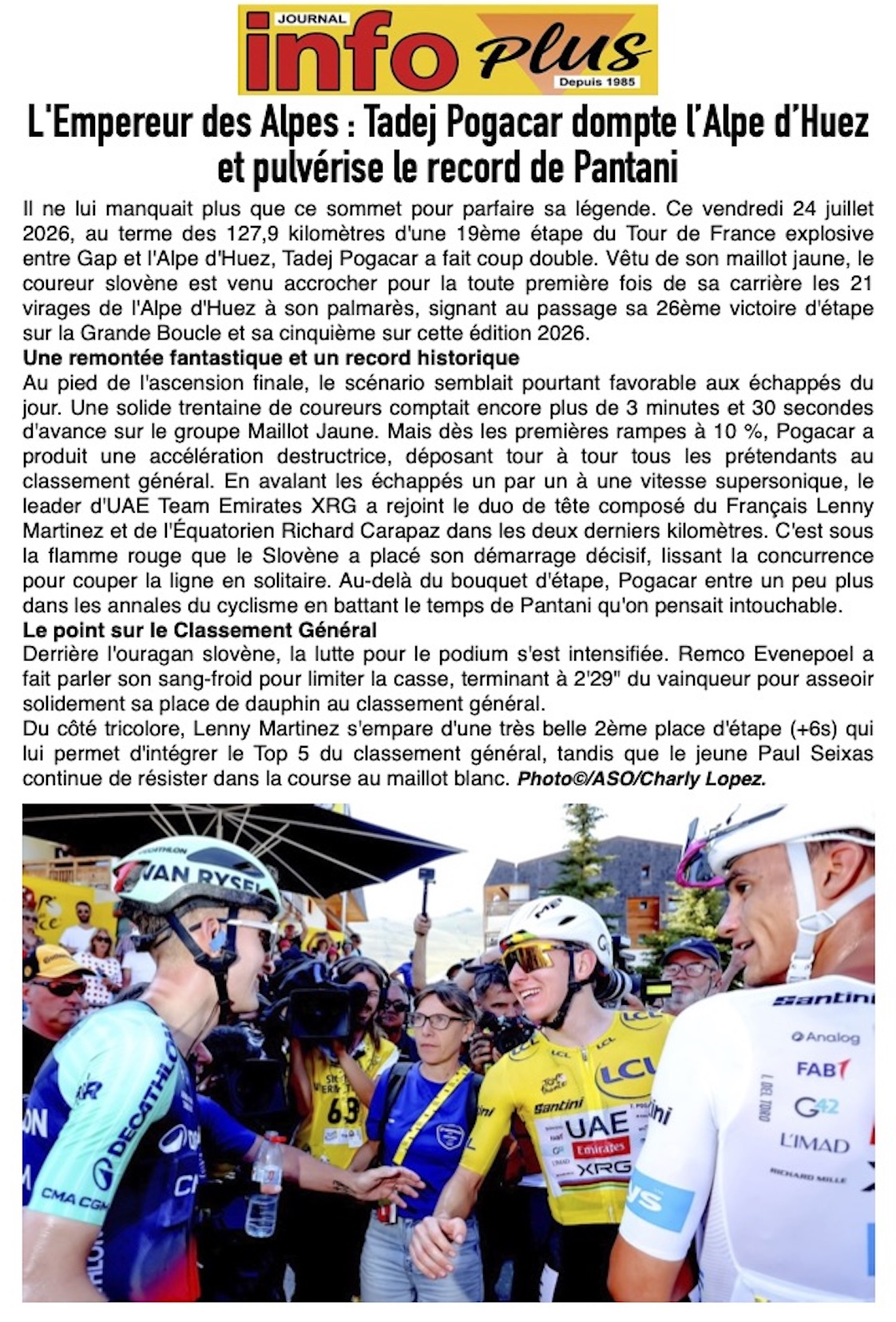 Tour de France: Pogacar l'empereur des Alpes !