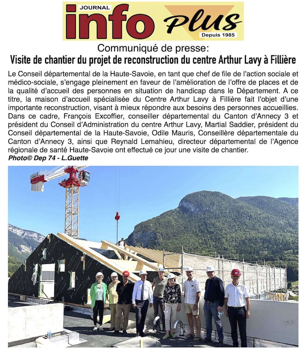 Département: Visite de chantier