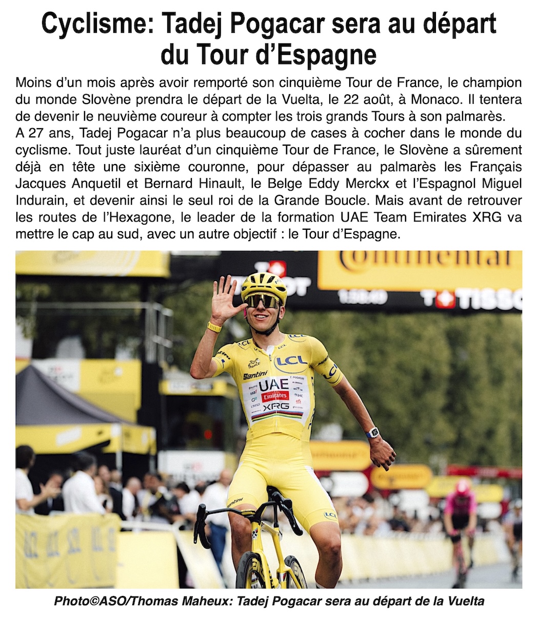 Après le Tour, la Vuelta : l'incroyable défi de Tadej Pogacar