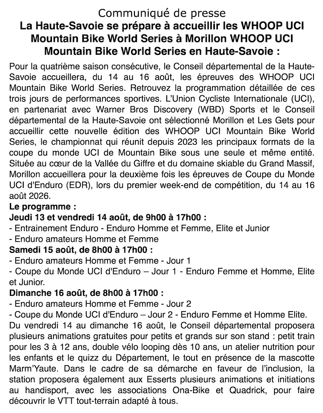 Coupe du monde de VTT : Morillon s'enflamme pour les WHOOP UCI World Series !