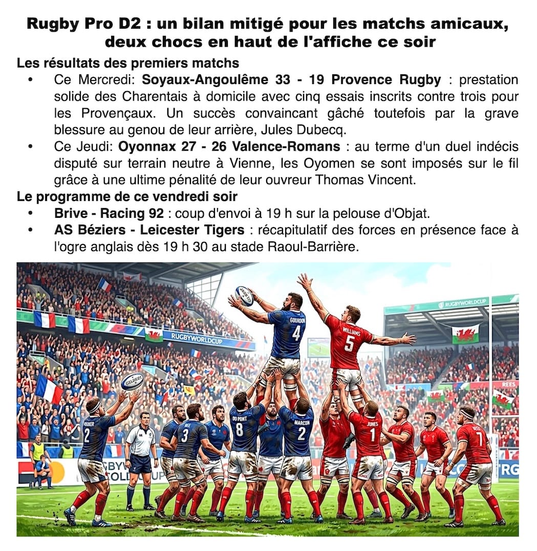 Rugby Pro D2 : de la casse, du suspense et deux grands rendez-vous ce soir !