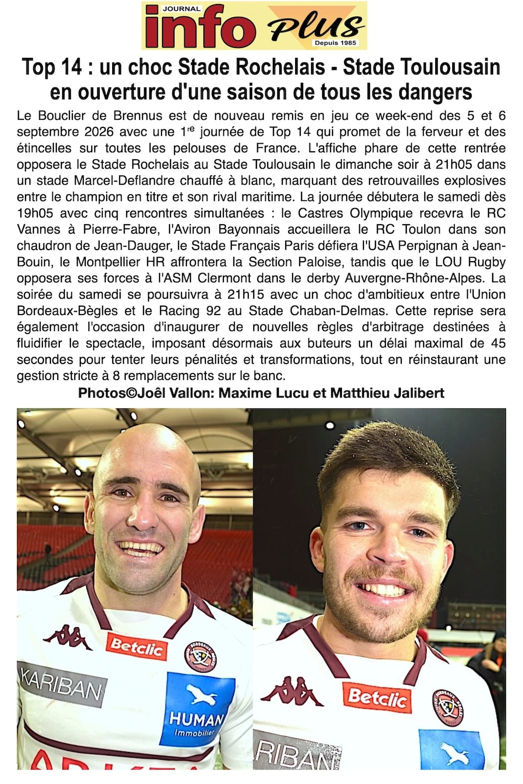 Top 14 : Électricités, duels au sommet et nouvelles règles pour le grand retour du championnat !