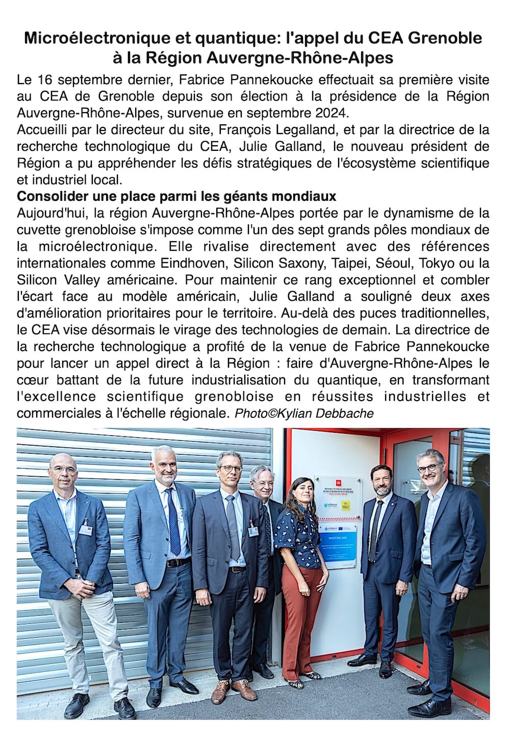 Face aux géants mondiaux, le CEA Grenoble veut faire de la Région le champion du quantique